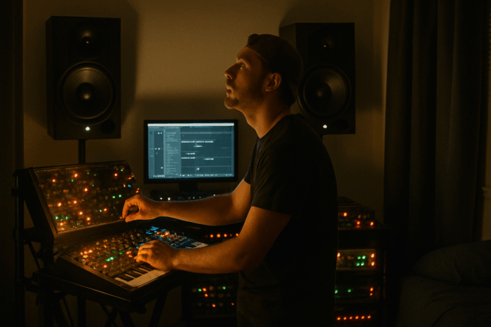 Producer in Studio Glow_simple_compose_01jwevrqf0fxvsxy2qph7pfbgm
